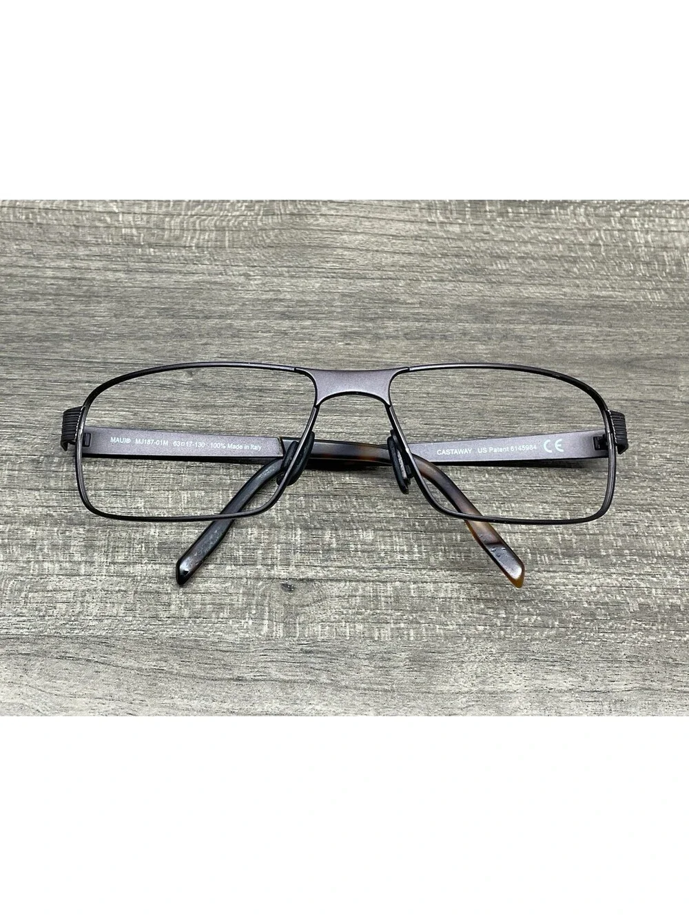 Maui Jim MJ-187-01M Castaway Men's 63[]17-130 Large Brown Sunglasses FRAME ONLY